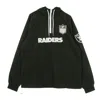 New Era Men's Pull-on Windbreaker Nfl 1/4 Zip Windbreaker Oakrai In Black