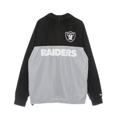 New Era Men's Pull-on Windbreaker Nfl Windbreaker Lasrai Black/dark Grey