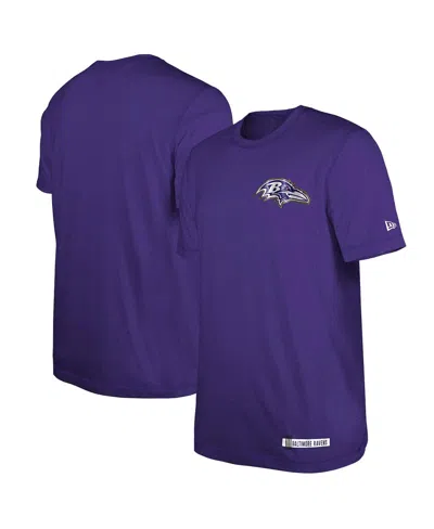 New Era Men's Purple Baltimore Ravens 2024 Nfl Training Camp T-shirt In Heather Purple