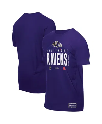 New Era Men's Purple Baltimore Ravens 2025 Nfl Training Camp T-shirt In Blue