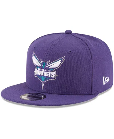 New Era Men's Purple Charlotte Hornets Official Team Color 9fifty Snapback Hat