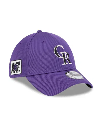 New Era Men's Purple Colorado Rockies 2025 Spring Training 39thirty Flex Hat