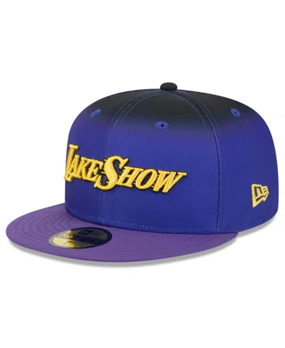 New Era Men's Purple Los Angeles Lakers 2024/25 City Edition 59fifty Fitted Hat