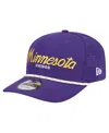 New Era Men's Purple Minnesota Vikings Script 9seventy Adjustable Hat In Purple