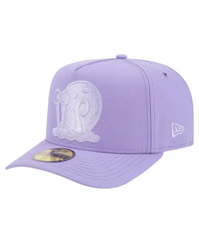 New Era Men's Purple Spongebob Squarepants A-frame 59fifty Fitted Hat