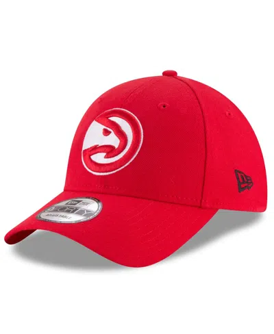 New Era Men's Red Atlanta Hawks Team Color 9forty Adjustable Hat