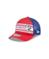 New Era Men's Red Buffalo Bills Linear A-frame 9forty Adjustable Hat In Red