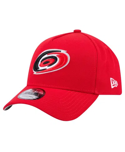 New Era Men's Red Carolina Hurricanes Core A-frame 9forty Adjustable Hat