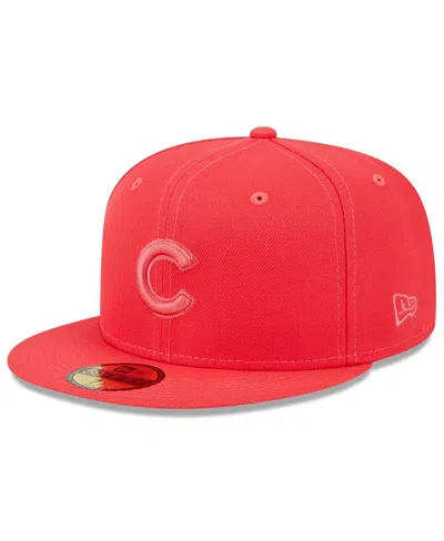 New Era Men's Red Chicago Cubs 2023 Spring Color Basic 59fifty Fitted Hat