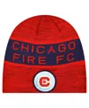 New Era Men's Red Chicago Fire 2025 Kickoff Beanie Hat In Red
