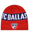 New Era Men's Red Fc Dallas 2025 Kickoff Beanie Hat In Red