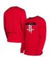 New Era Men's Red Houston Rockets 2024/25 City Edition Long Sleeve T-shirt In Red