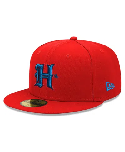 New Era Men's Red Houston Texans Omaha 59fifty Fitted Hat