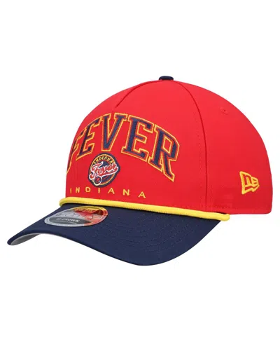 New Era Men's Red Indiana Fever Bold Arch Coolera 9forty A-frame M-crown Adjustable Hat