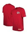 New Era Men's Red Kansas City Chiefs 2024 Nfl Training Camp T-shirt In Heather Red