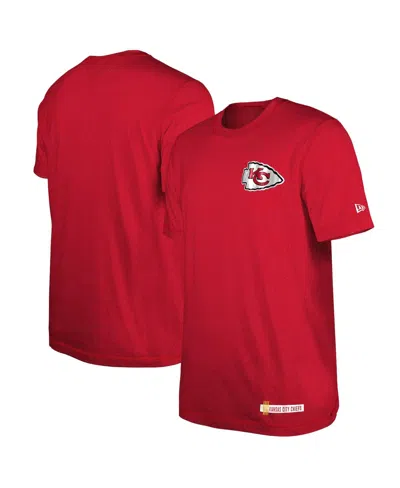New Era Men's Red Kansas City Chiefs 2024 Nfl Training Camp T-shirt In Heather Red