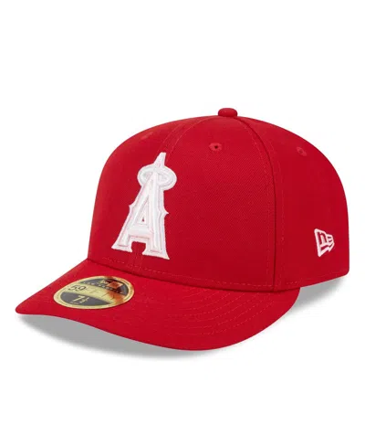 New Era Men's Red Los Angeles Angels 2024 Mother's Day Low Profile 59fifty Fitted Hat