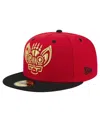 New Era Men's Red Louisville Bats Copa De La Diversion 59fifty Fitted Hat