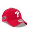 New Era Men's Red Philadelphia Phillies 2025 Mlb Postseason Side Patch 9twenty Adjustable Hat In Red
