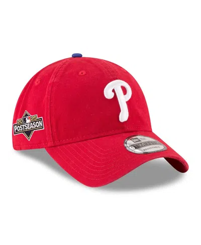 New Era Men's Red Philadelphia Phillies 2025 Mlb Postseason Side Patch 9twenty Adjustable Hat