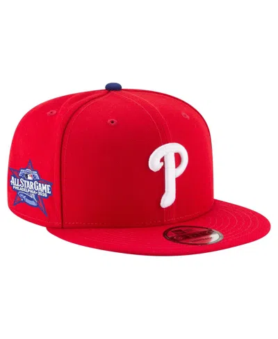 New Era Men's Red Philadelphia Phillies 2026 All-star Game Side Patch 9fifty Snapback Hat