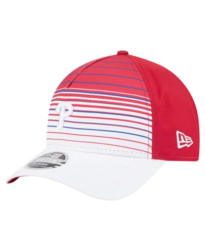 New Era Men's Red Philadelphia Phillies Gradient 9forty M-crown Adjustable Hat
