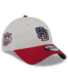 New Era Men's Red San Diego Padres 2024 Fourth Of July 9twenty Adjustable Hat In Khaki