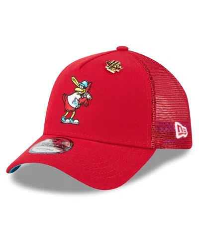 New Era Men's Red St. Louis Cardinals 2025 Big League Chew A-frame 9forty Adjustable Trucker Hat