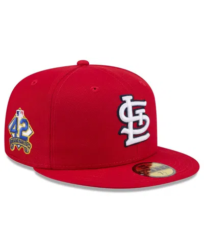 New Era Men's Red St. Louis Cardinals 2025 Jackie Robinson Day 59fifty Fitted Hat