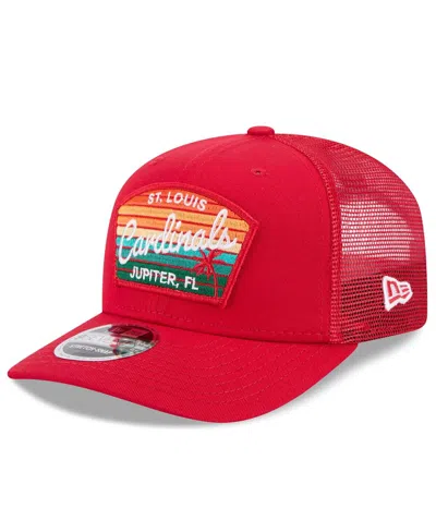 New Era Men's Red St. Louis Cardinals 2025 Spring Training 9seventy Stretch-snap Trucker Hat