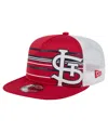 New Era Men's Red St. Louis Cardinals 9fifty A-frame Trucker Snapback Hat In Red