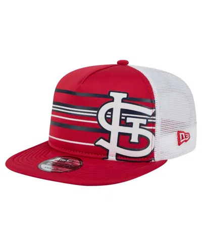 New Era Men's Red St. Louis Cardinals 9fifty A-frame Trucker Snapback Hat