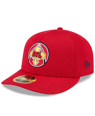 New Era Men's Red St. Louis Cardinals City Connect Batting Practice Low Profile 59fifty Fitted Hat