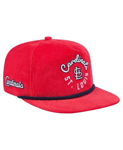 New Era Men's Red St. Louis Cardinals Full Circle Corduroy Golfer Adjustable Hat