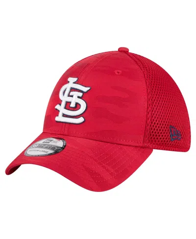New Era Men's Red St. Louis Cardinals Subtle Camo 39thirty Flex Hat