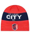 New Era Men's Red St. Louis City Sc 2025 Kickoff Beanie In Red