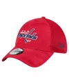 NEW ERA MEN'S RED WASHINGTON CAPITALS ACTIVE SUBTLE CAMO 39THIRTY FLEX HAT