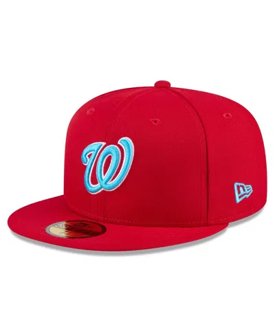 New Era Men's Red Washington Nationals 2024 Father's Day 59fifty Fitted Hat
