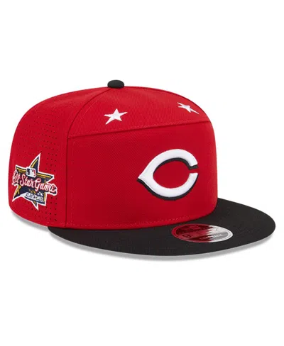 New Era Men's Red/black Cincinnati Reds 2025 Mlb All-star Game Side Patch 9fifty Snapback Hat
