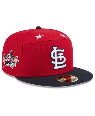 New Era Men's Red/navy St. Louis Cardinals 2025 Mlb All-star Game Side Patch 59fifty Fitted Hat In Multi