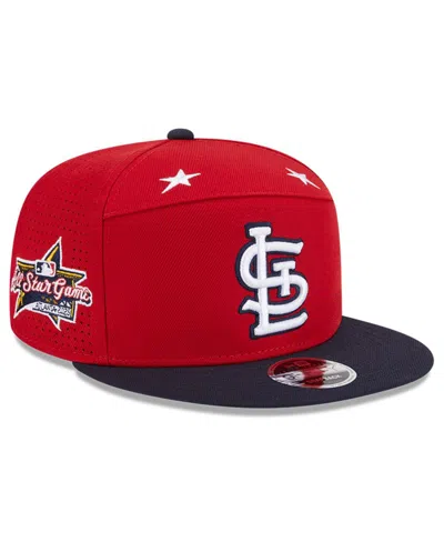 New Era Men's Red/navy St. Louis Cardinals 2025 Mlb All-star Game Side Patch 9fifty Snapback Hat In Multi