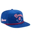 New Era Men's Royal Atlanta Braves Full Circle Corduroy Golfer Adjustable Hat In Royal