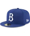 New Era Men's Royal Brooklyn Dodgers Cooperstown Collection Wool 59fifty Fitted Hat In Royal