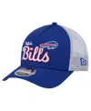 New Era Men's Royal Buffalo Bills Side Lines 9forty Adjustable Hat In Blue