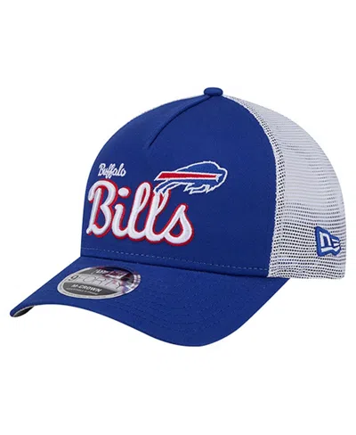 New Era Men's Royal Buffalo Bills Side Lines 9forty Adjustable Hat In Blue