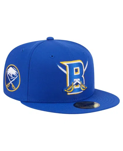 New Era Men's Royal Buffalo Sabres Deceptor 59fifty Fitted Hat In Blue