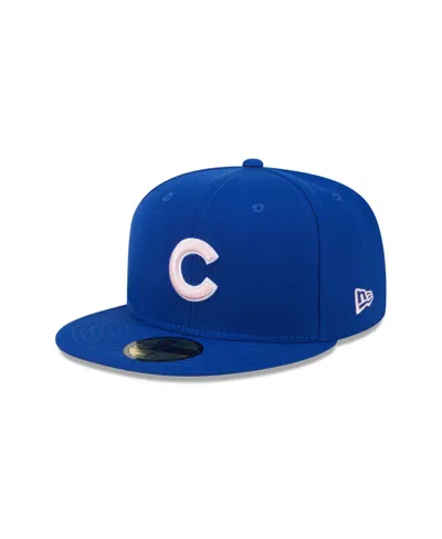 New Era Men's Royal Chicago Cubs 2024 Mother's Day On-field 59fifty Fitted Hat In Blue