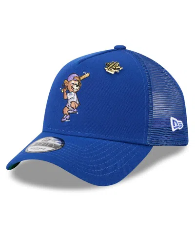 New Era Men's Royal Chicago Cubs 2025 Big League Chew A-frame 9forty Adjustable Trucker Hat In Blue