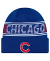 New Era Men's Royal Chicago Cubs Authentic Collection Cuffed Knit Hat In Royal