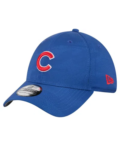 New Era Men's Royal Chicago Cubs Tonal Camo 39thirty Flex Hat In Blue